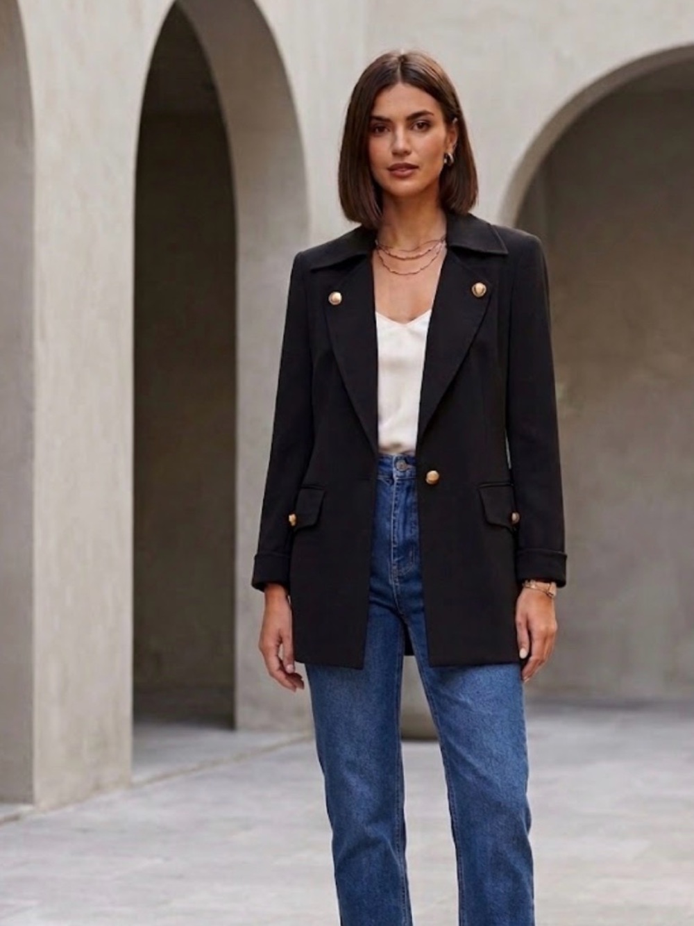 Vintage Wool Tailored Blazer